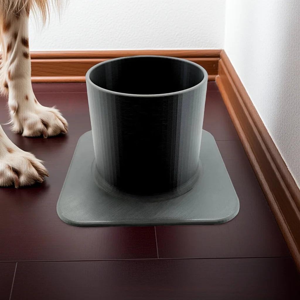 Antischlabber Langohrnapf Schlappohr Schmalnapf schwarz für Basset, Dackel, Spaniel, Setter