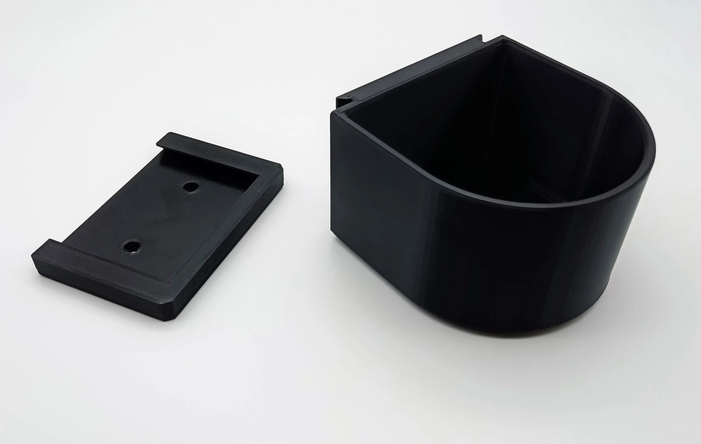 Hundenapf Wandmontage 0.7L – abnehmbar, robust & lebensmittelecht als Futterstation – schwarz