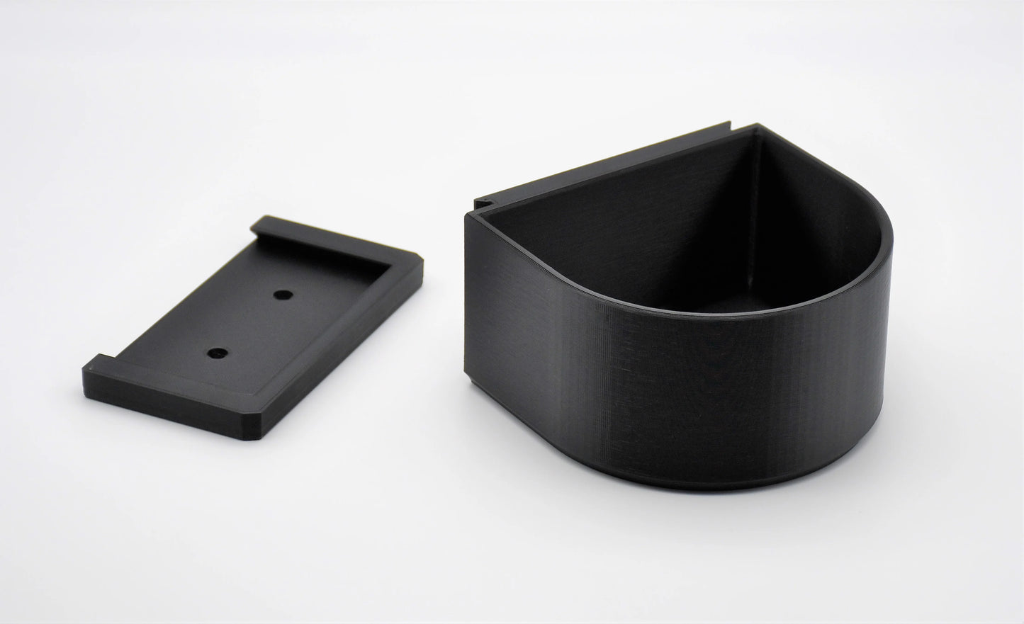 Hundenapf Wandmontage 1.0L – abnehmbar, robust & lebensmittelecht als Futterstation – schwarz