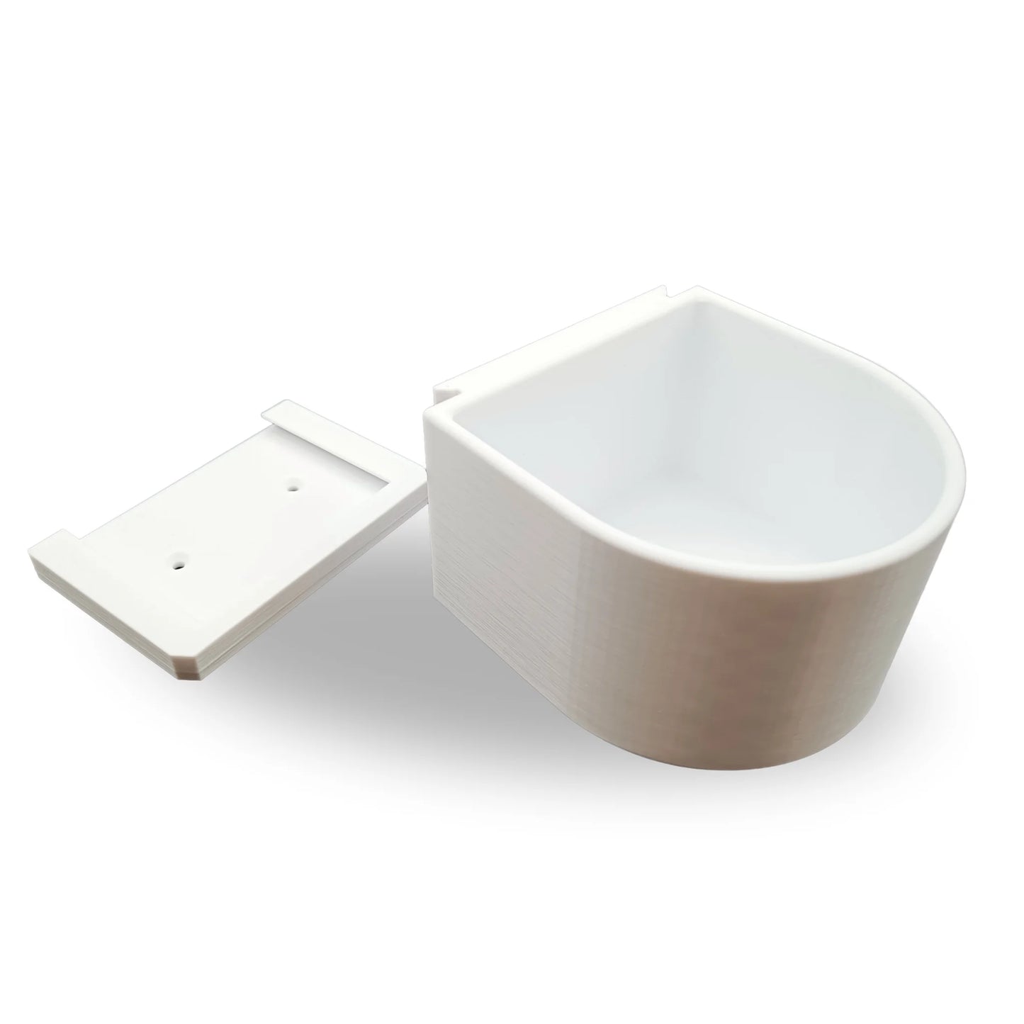 Hundenapf Wandmontage S – abnehmbar, robust & lebensmittelecht, für kleine Rassen, 0.7 L