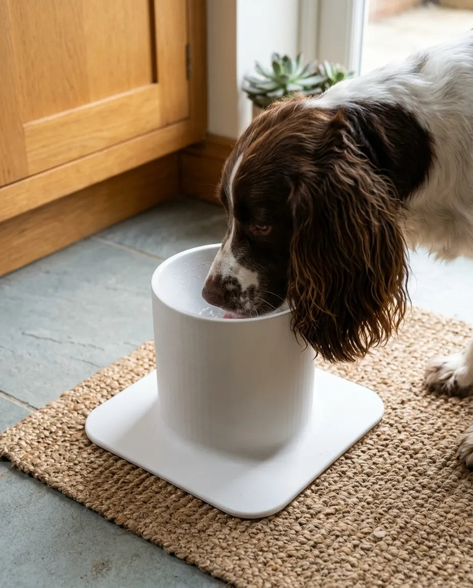 Antischlabber Langohrnapf - saubere Ohren für Spaniel, Dackel & Basset