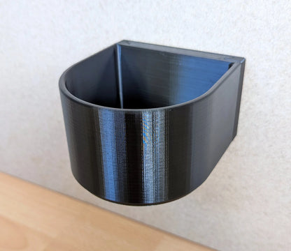 Hundenapf Wandmontage 0.7L – abnehmbar, robust & lebensmittelecht als Futterstation – schwarz