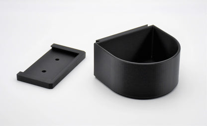 Hundenapf Wandmontage 1.0L – abnehmbar, robust & lebensmittelecht als Futterstation – schwarz