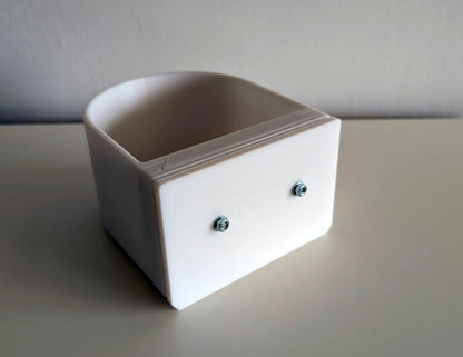 Halteplatte für Hundenapf Wandmontage S – stabile Befestigung für Gitterbox & Hundebox, 0.7 L