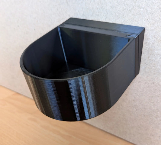Winkeladapter für Hundenapf Wandmontage M – schräger Adapter als Futterstation/Hundebar, 1.0 L