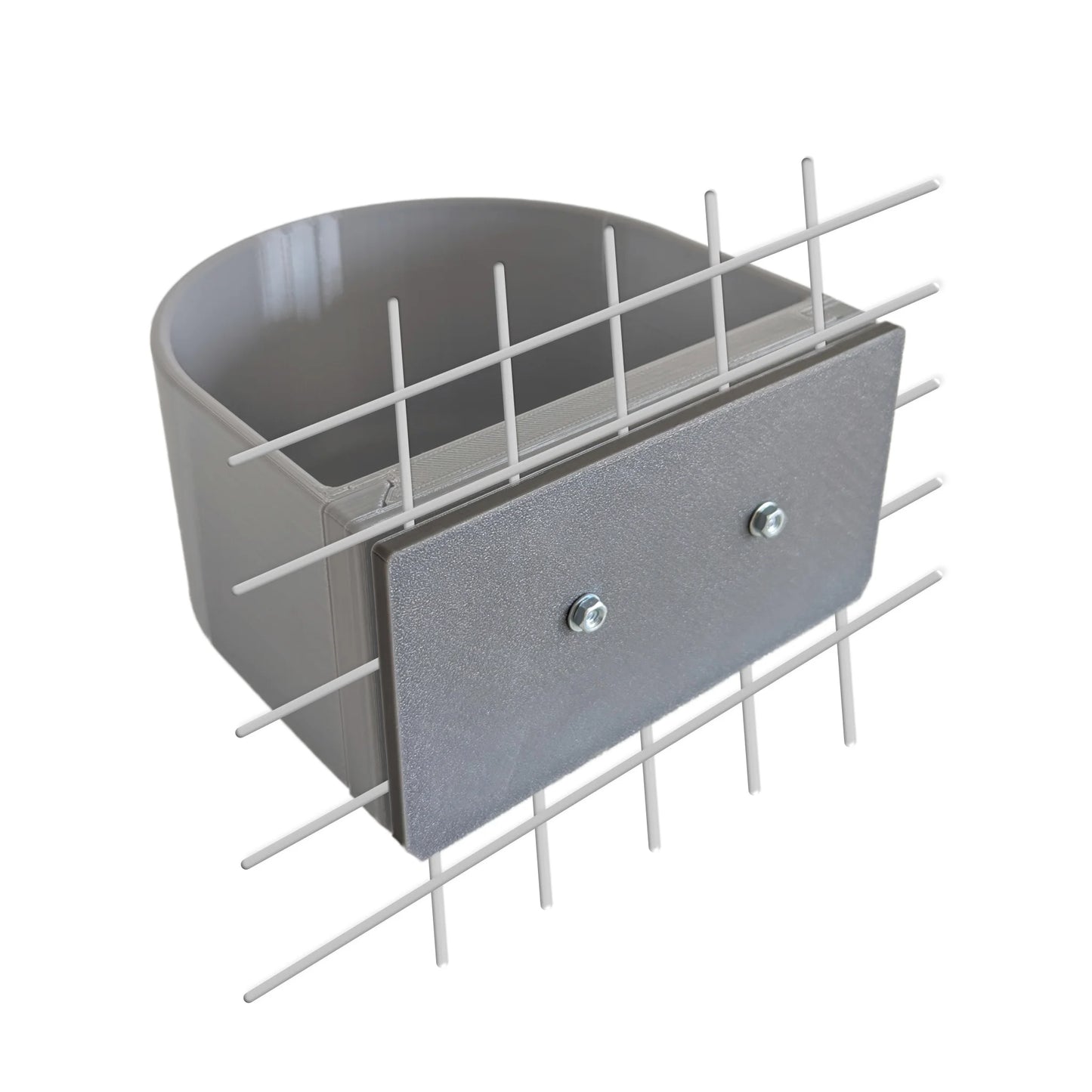 Halteplatte für Hundenapf Wandmontage M – stabile Befestigung für Gitterbox & Hundebox, 1.0 L