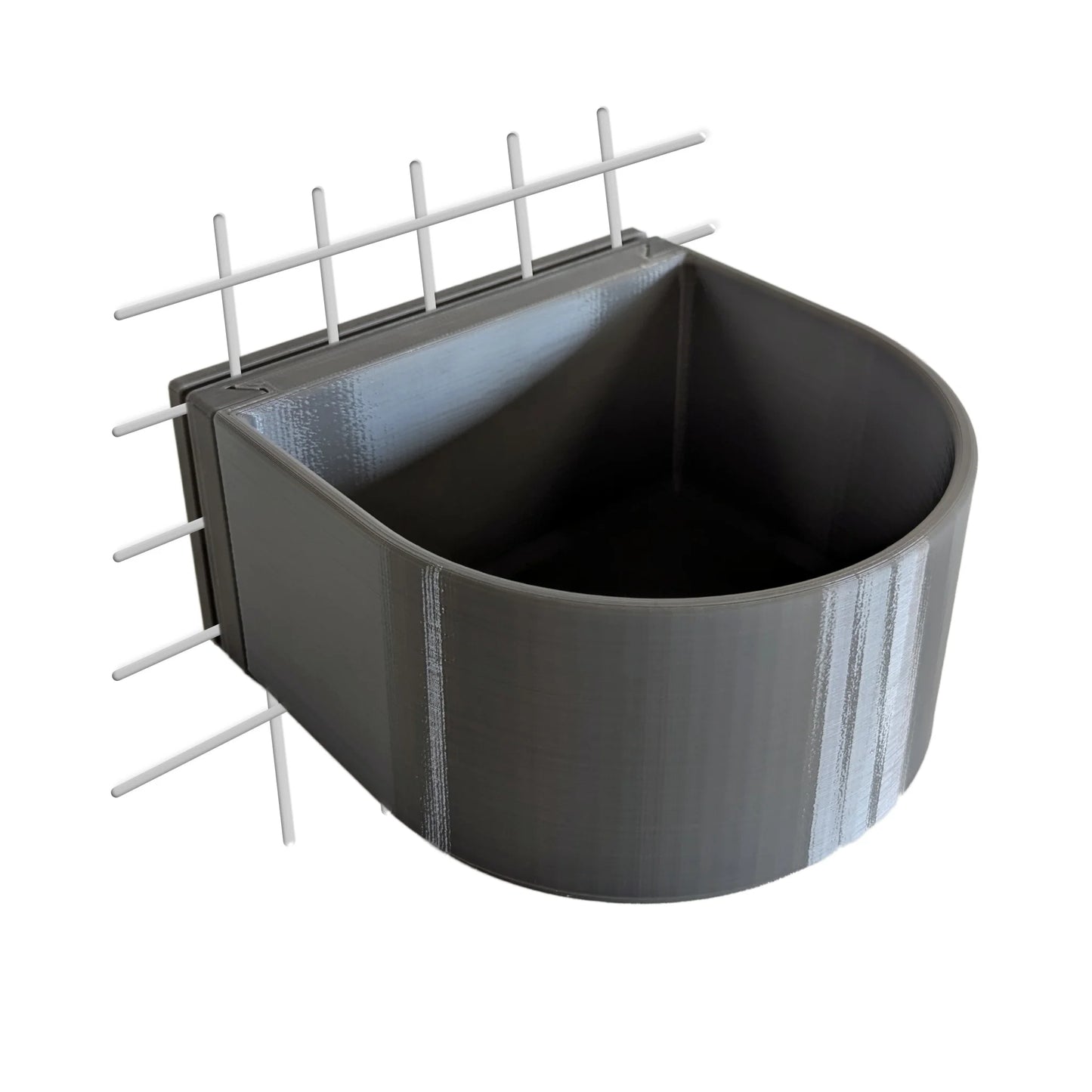 Halteplatte für Hundenapf Wandmontage M – stabile Befestigung für Gitterbox & Hundebox, 1.0 L