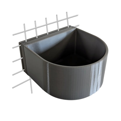 Halteplatte für Hundenapf Wandmontage M – stabile Befestigung für Gitterbox & Hundebox, 1.0 L