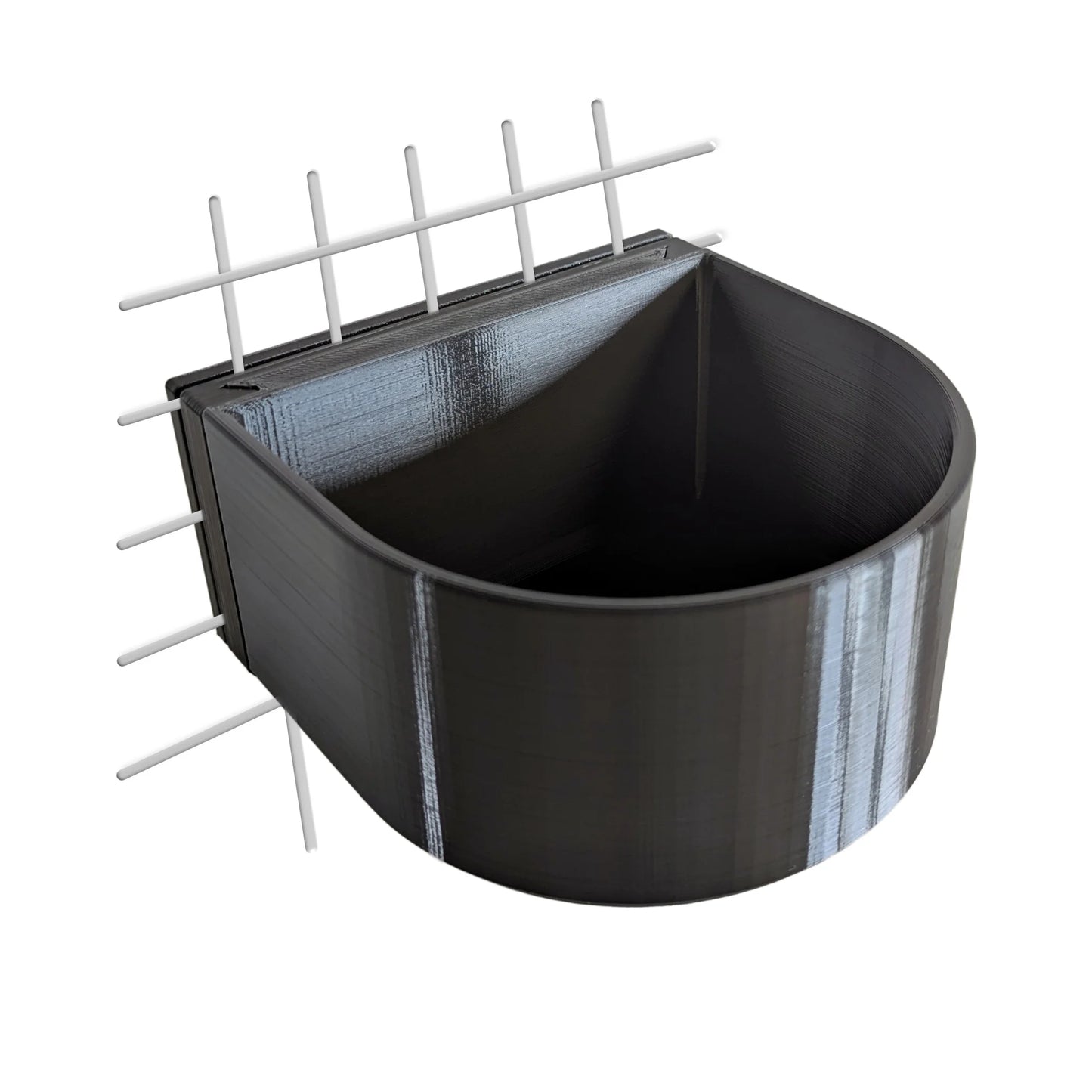 Halteplatte für Hundenapf Wandmontage M – stabile Befestigung für Gitterbox & Hundebox, 1.0 L