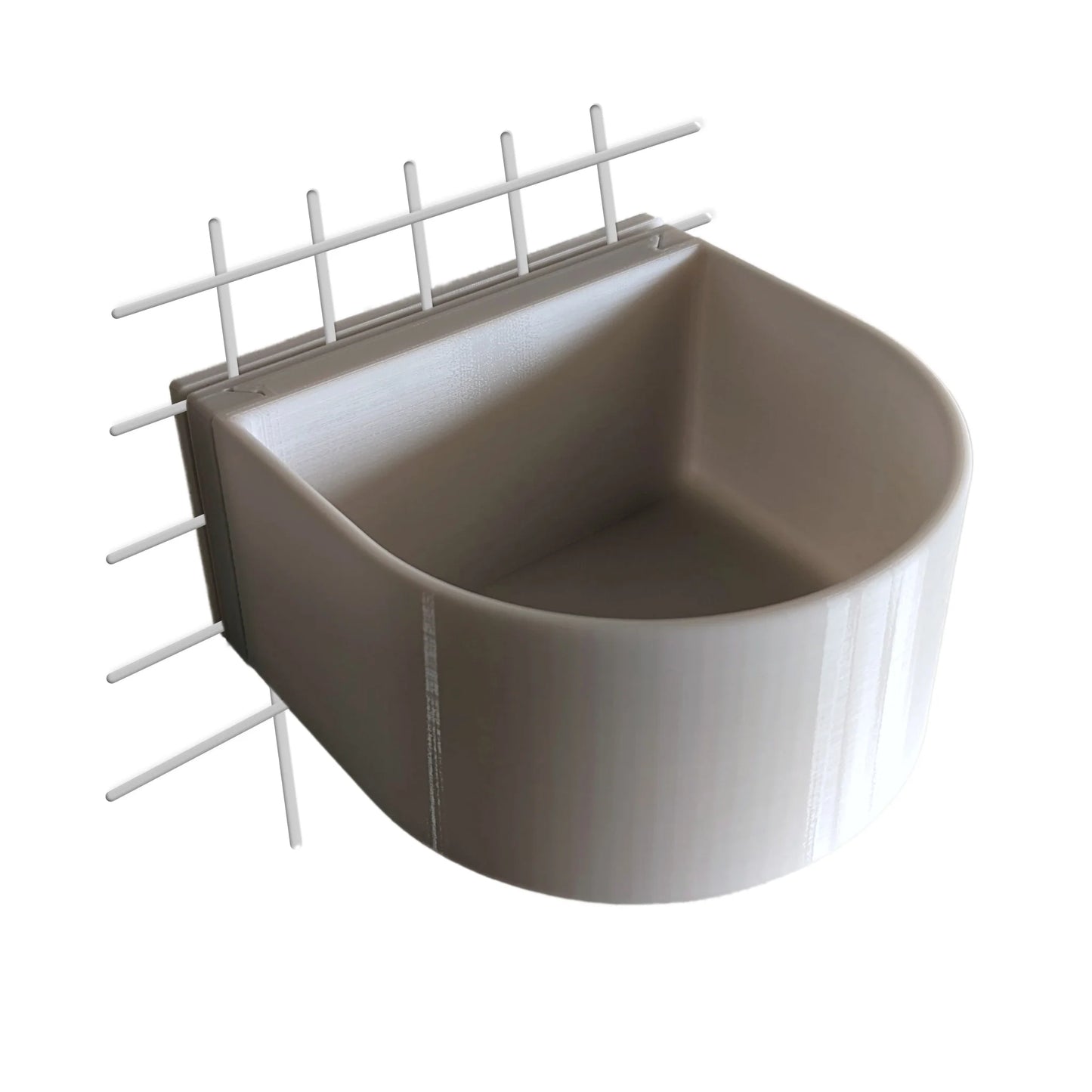 Halteplatte für Hundenapf Wandmontage M – stabile Befestigung für Gitterbox & Hundebox, 1.0 L