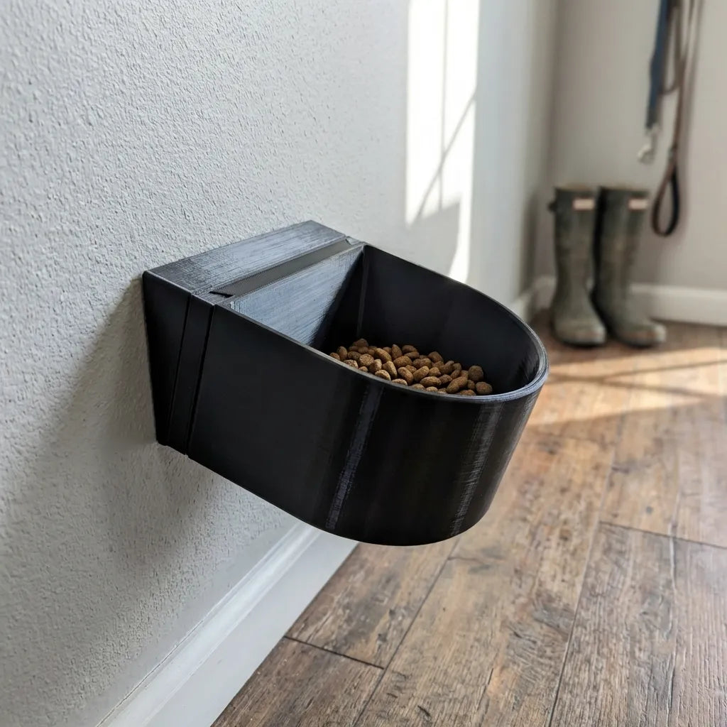 Winkeladapter für Hundenapf Wandmontage M - schräge Futterstation, für mittelgroße Rassen
