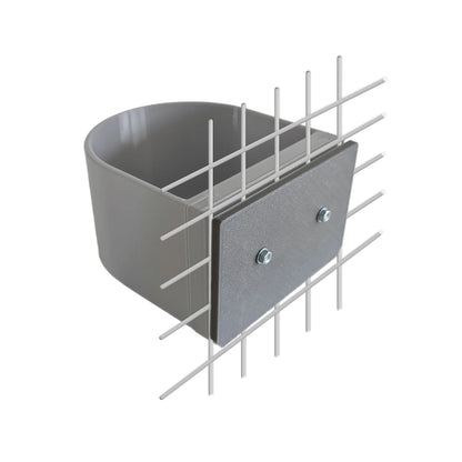 Halteplatte für Hundenapf Wandmontage S – stabile Befestigung für Gitterbox & Hundebox, 0.7 L