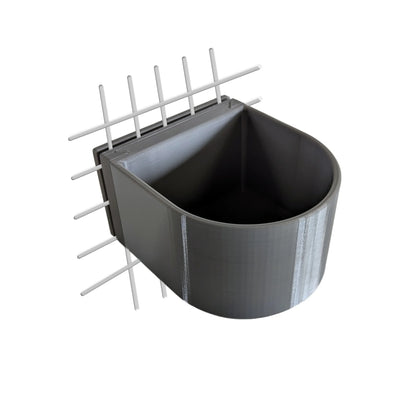Halteplatte für Hundenapf Wandmontage S – stabile Befestigung für Gitterbox & Hundebox, 0.7 L