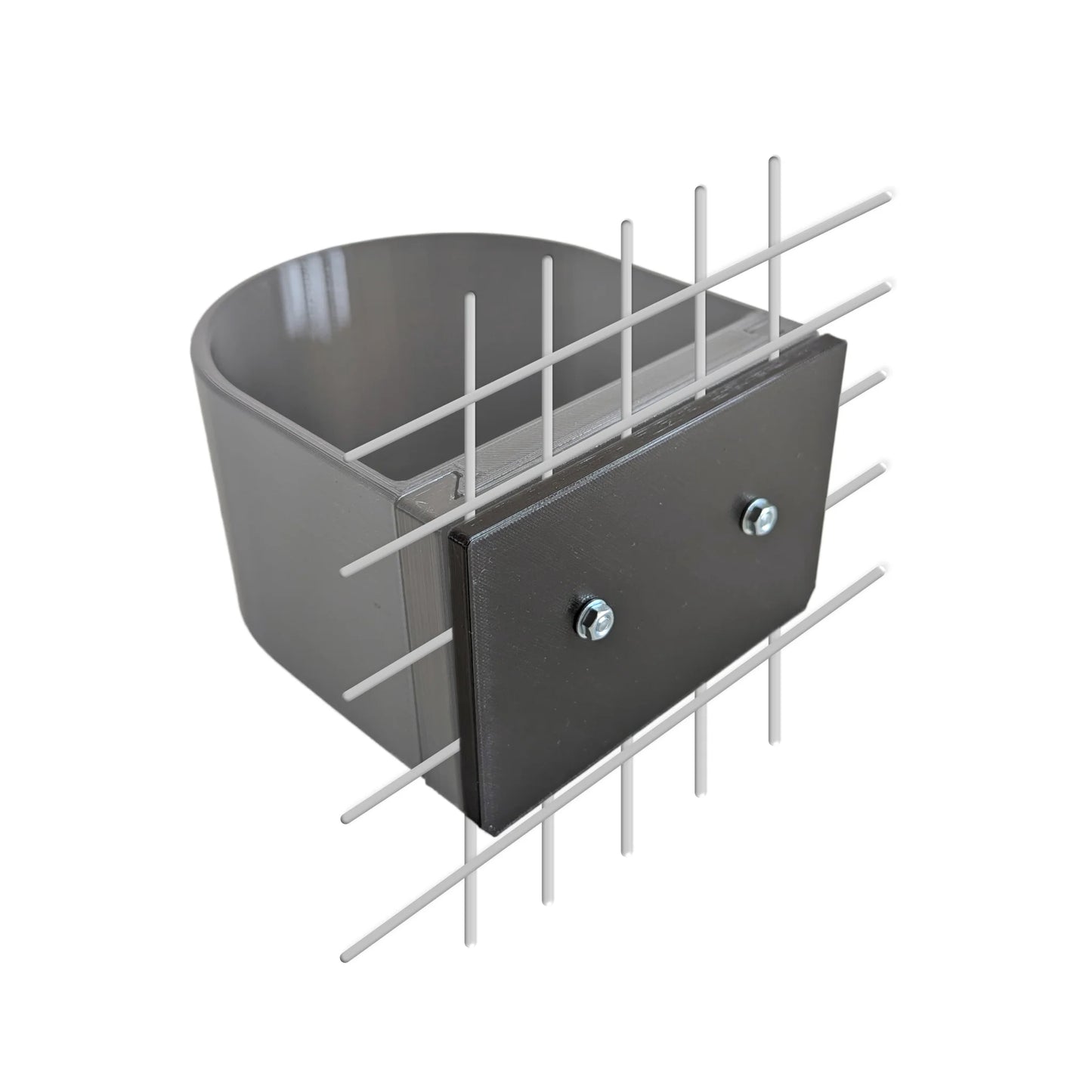 Halteplatte für Hundenapf Wandmontage S – stabile Befestigung für Gitterbox & Hundebox, 0.7 L