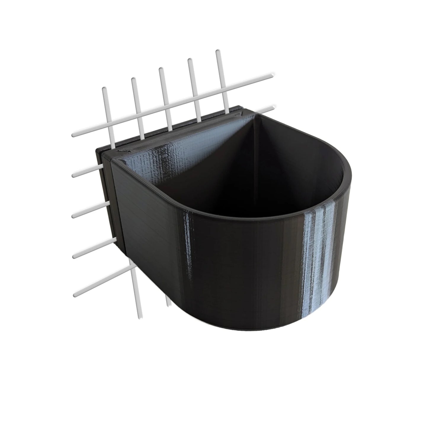 Halteplatte für Hundenapf Wandmontage S – stabile Befestigung für Gitterbox & Hundebox, 0.7 L