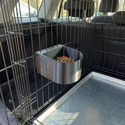 Halteplatte für Hundenapf Wandmontage S - Befestigung an Gitter & Hundebox, für kleine Rassen
