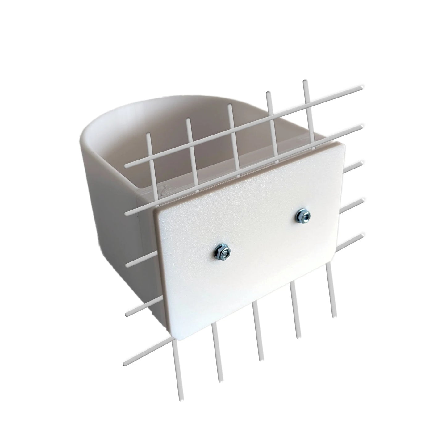 Halteplatte für Hundenapf Wandmontage S – stabile Befestigung für Gitterbox & Hundebox, 0.7 L