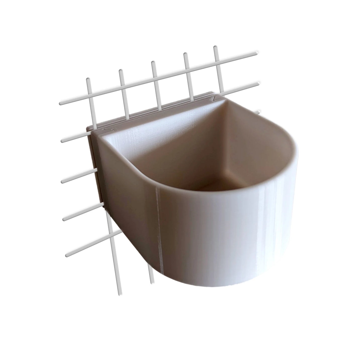 Halteplatte für Hundenapf Wandmontage S – stabile Befestigung für Gitterbox & Hundebox, 0.7 L