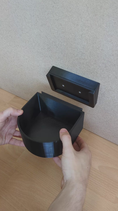 Winkeladapter für Hundenapf Wandmontage M – schräger Adapter als Futterstation/Hundebar, 1.0 L