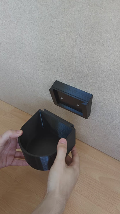 Winkeladapter für Hundenapf Wandmontage S – schräger Adapter als Futterstation/Hundebar, 0.7 L